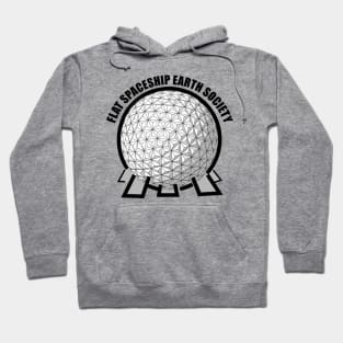 Flat Spaceship Earth Society Hoodie